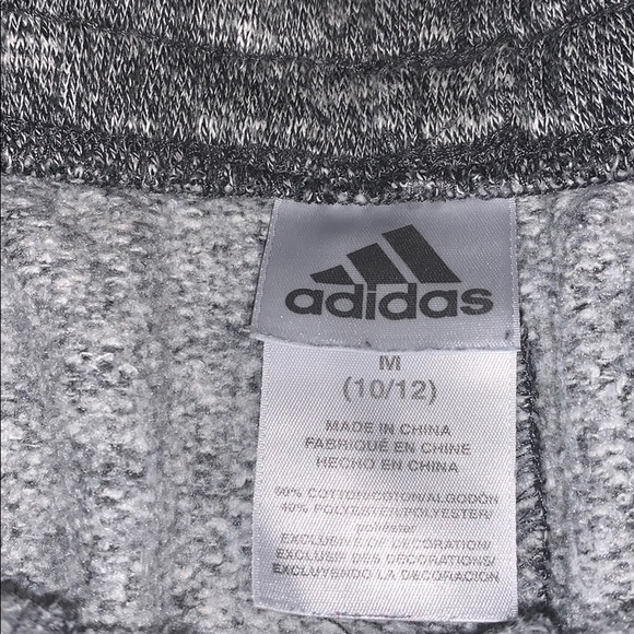 Adidas Boys Gray joggers - Picture 2 of 4